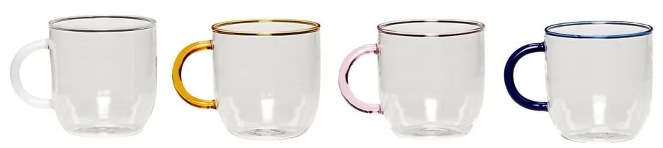 Üveg bögre szett 4 db-os Kiosk – Hübsch