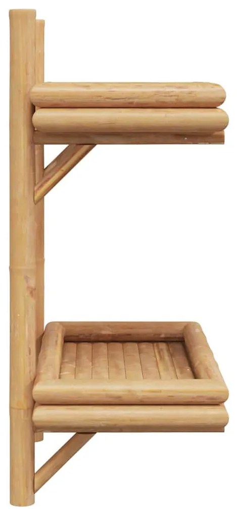 Falifiók polcokkal tárolóval Barna 45 x 26 x 60 cm bambusz