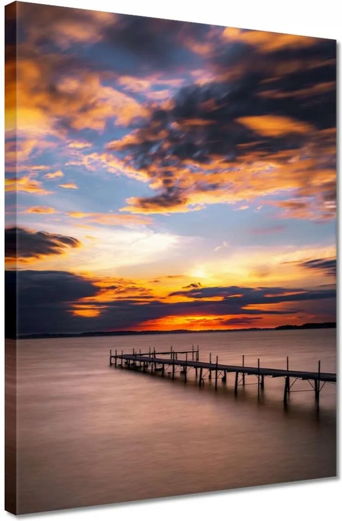 Vászonkép 30x40 Nyugati-tó híd