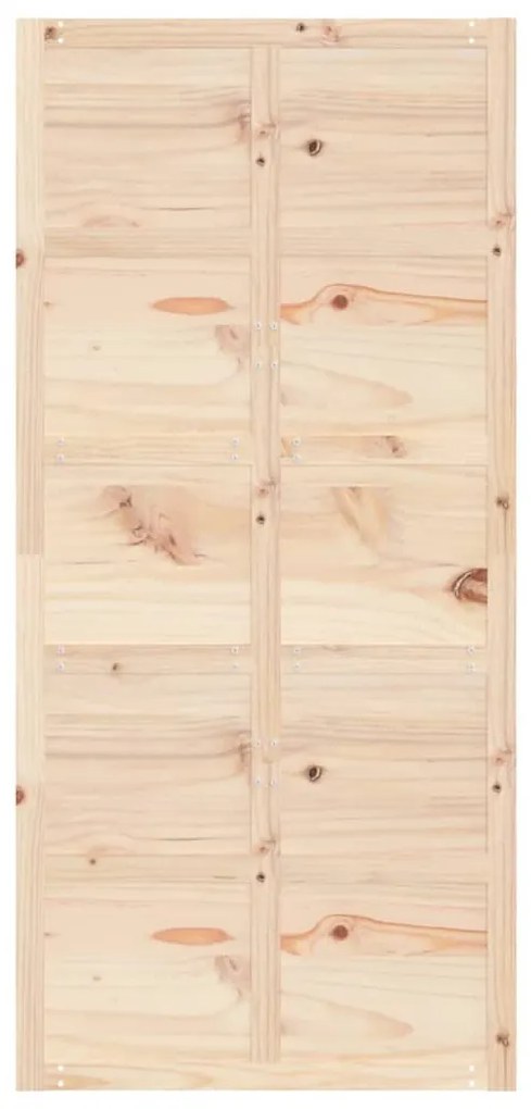 Tömör fenyőfa istálló stílusú ajtó 100x1,8x214 cm