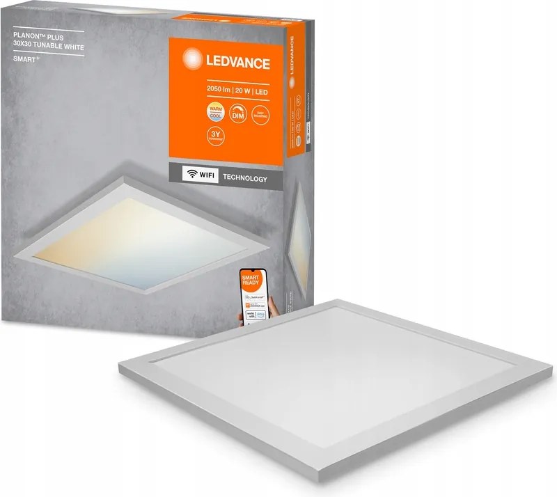 Led panel Mennyezeti lámpatest Intelligens 20W 1500lm Cct 30cm Smart+ WiFi