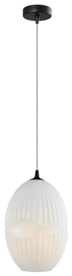 Klausen 111030 - Csillár zsinóron ELLIPTIC 1xE27/11W/230V fehér