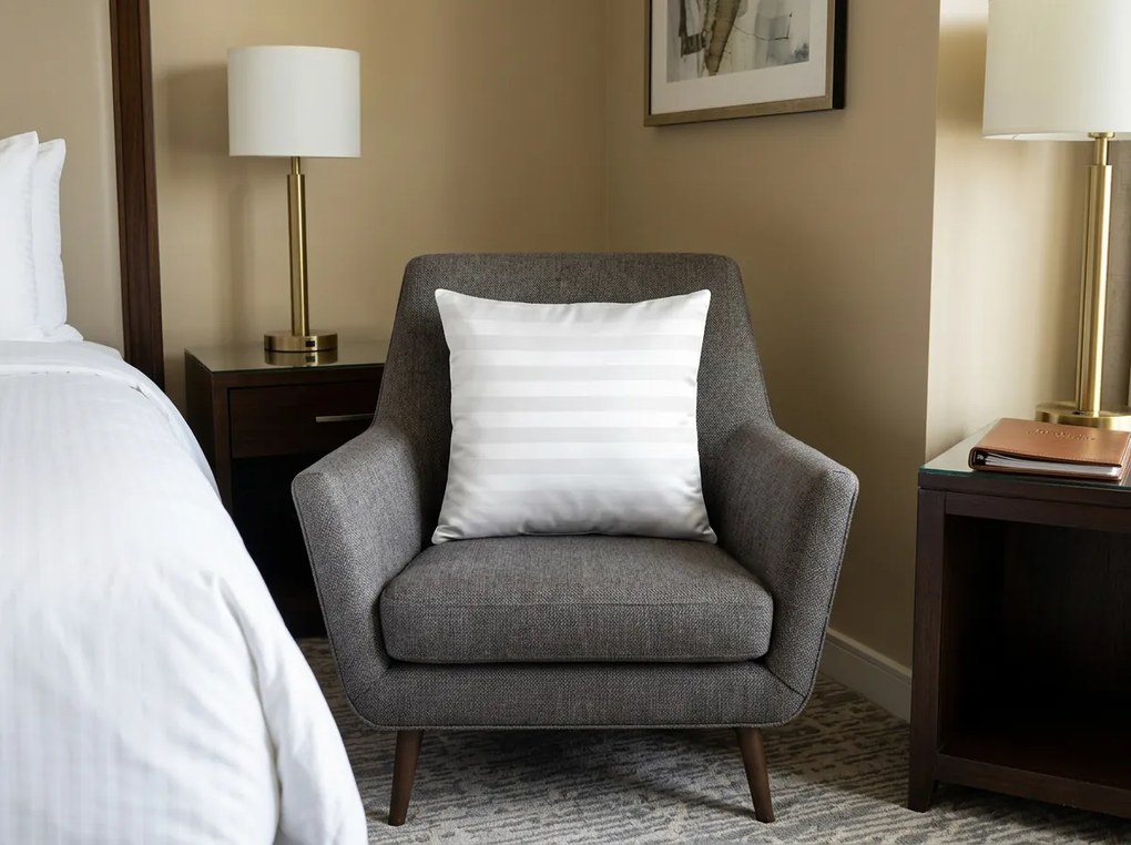 JASMINE mikroszálas párnahuzat 45x45 cm, fehér