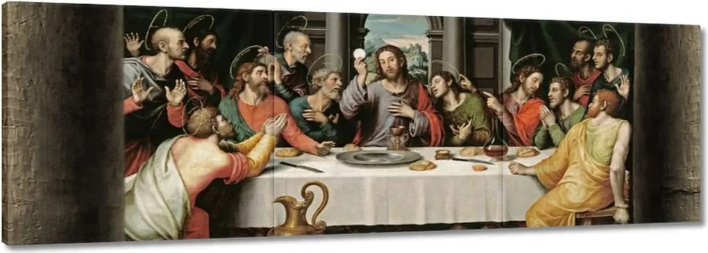 Vászonkép 90x30 Jézus utolsó vacsorája
