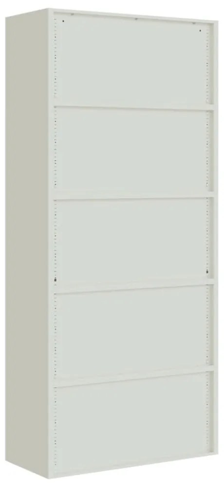 világosszürke acél irattartó szekrény 90x40x200 cm