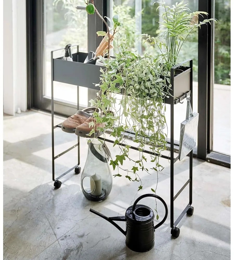 Fekete fém gyerek cipőtartó 74,5x74,5x22 cm Tower – YAMAZAKI