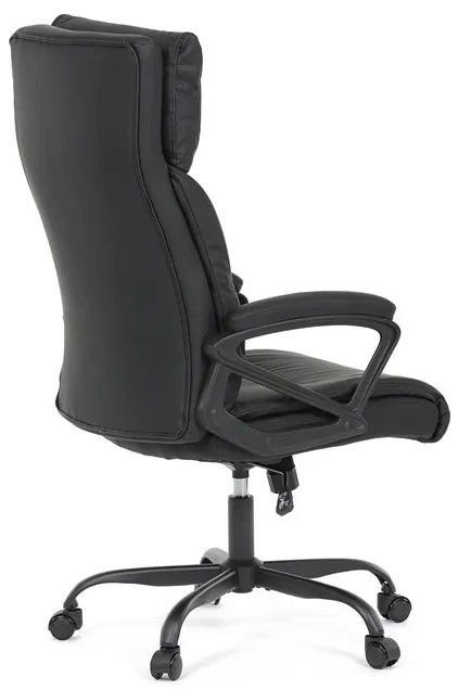 Irodai szék hintamechanikával, fekete műbőr kárpittal. KA-Y346 BK