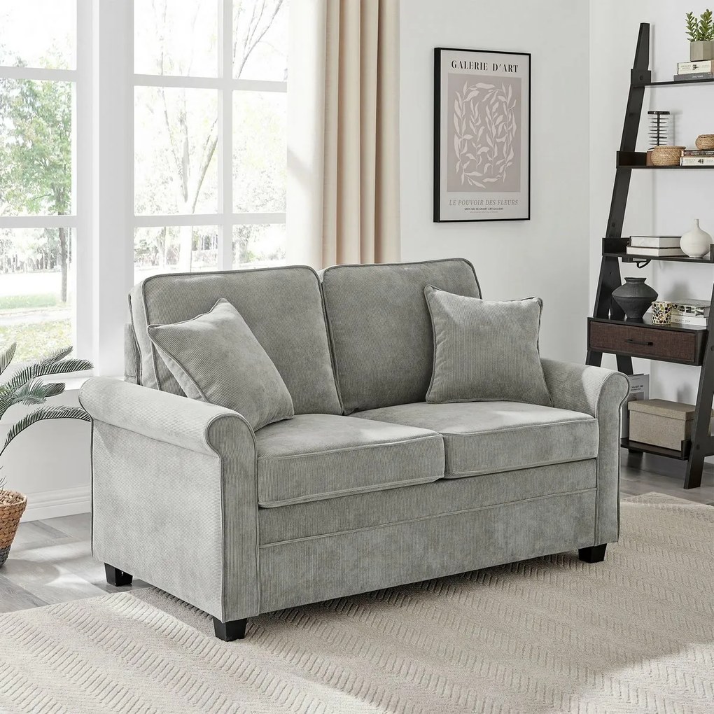 Kétüléses kanapé ASB-4170 GREY2, manžestr, szürke