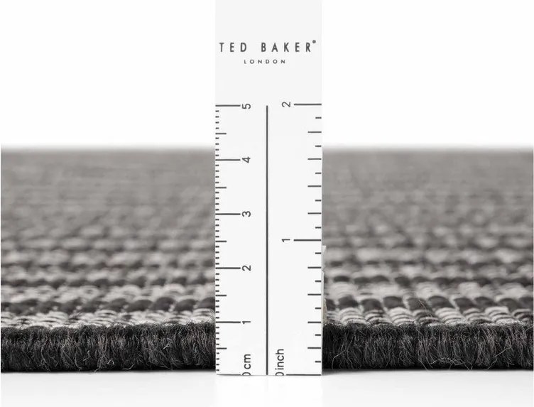 Fekete-krémszínű kültéri-beltéri szőnyeg 120x170 cm Haringey Linley – Ted Baker