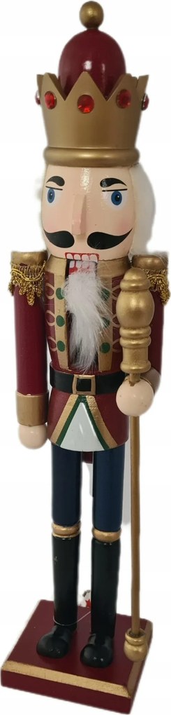 Fa Figura Diótörő Karácsonyi Dekoráció 38CM