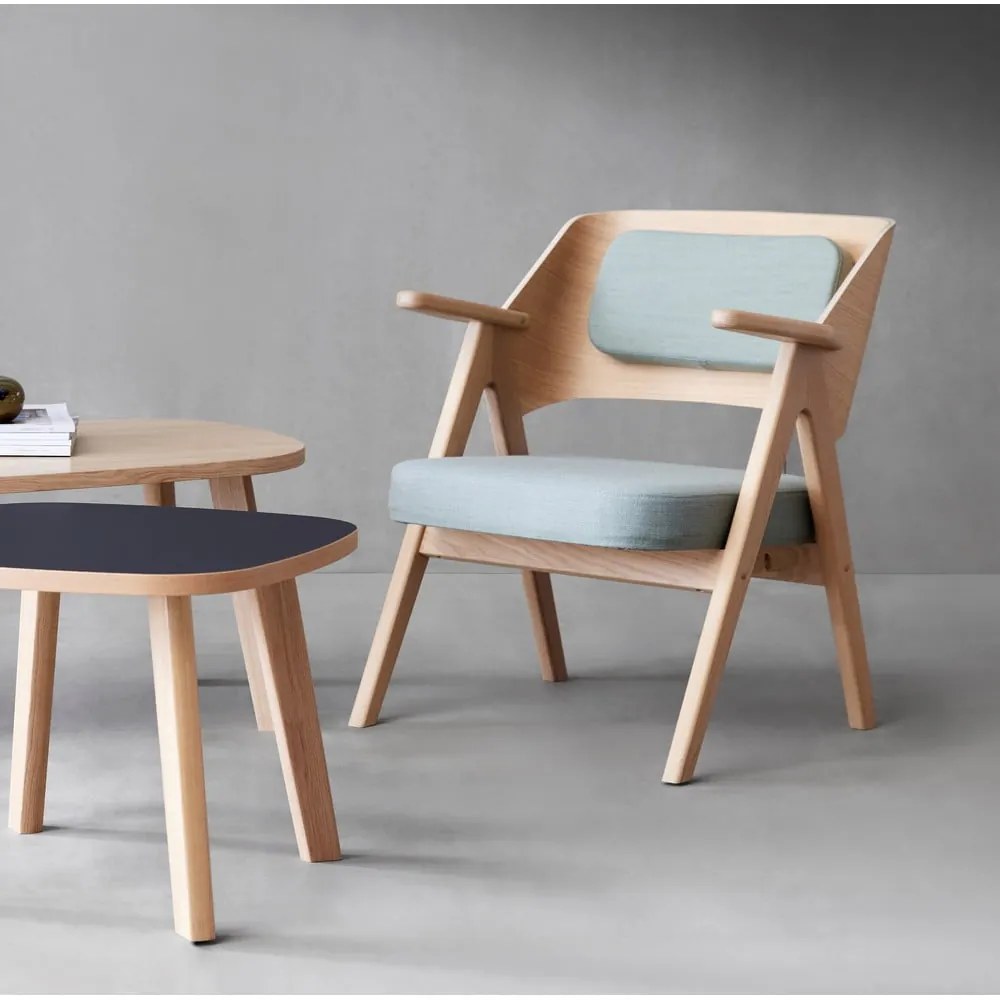 Me Tube világoszöld tölgyfa fotel - Findhal by Hammel