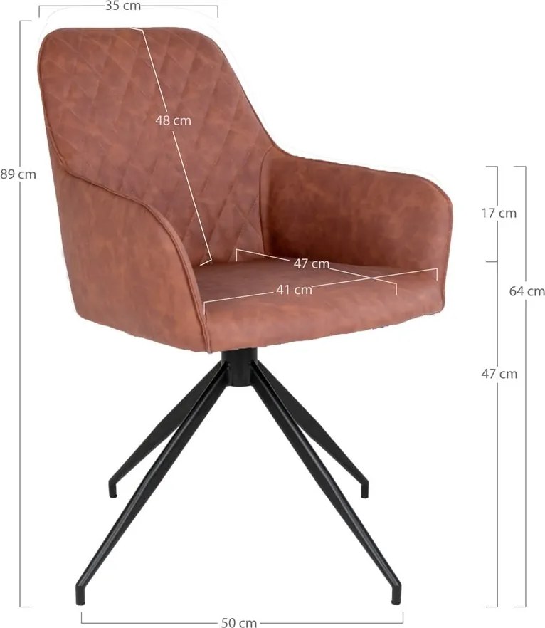 Világosbarna kárpitozott étkezőfotel Harbo – House Nordic