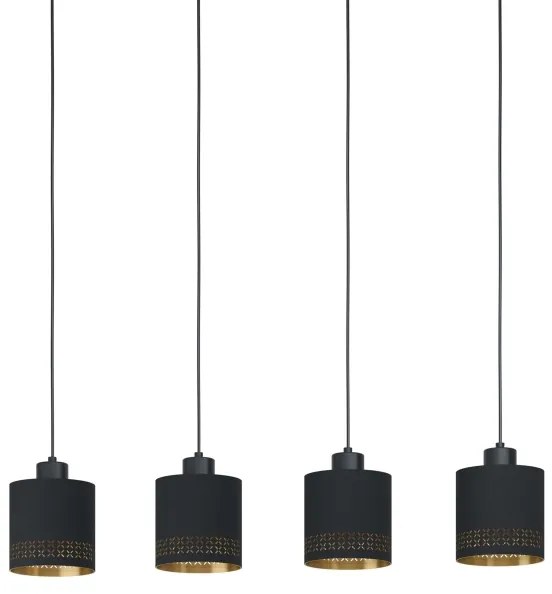 Eglo 99275 - Csillár zsinóron ESTEPERRA 4xE27/28W/230V