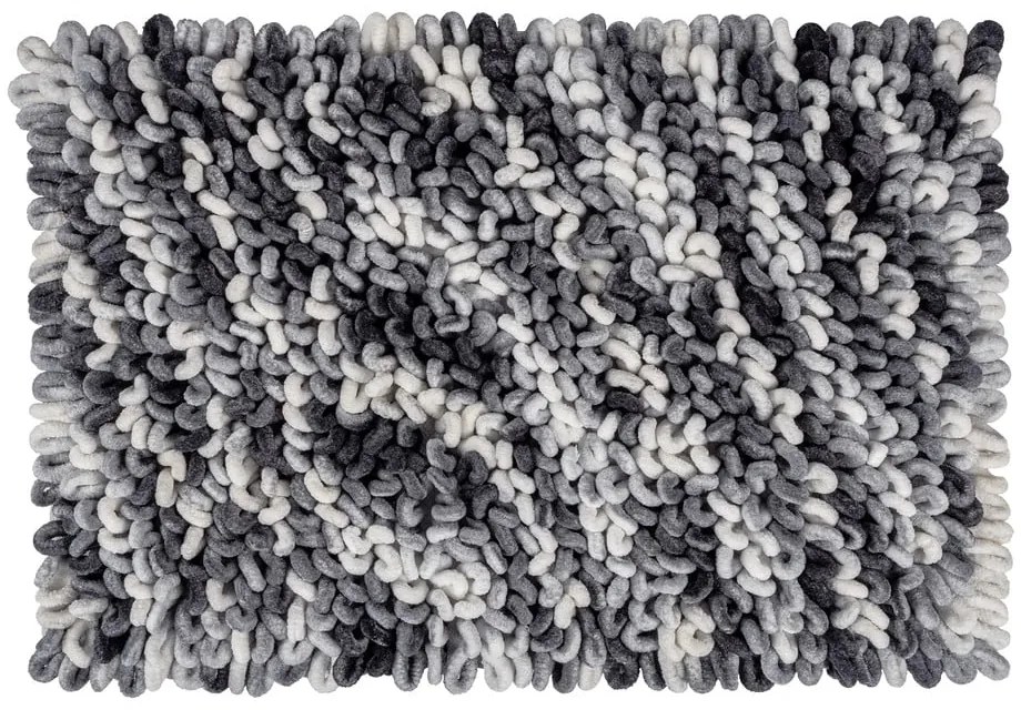 Szürkéskék textil fürdőszobai kilépő 60x90 cm Lerici – Wenko