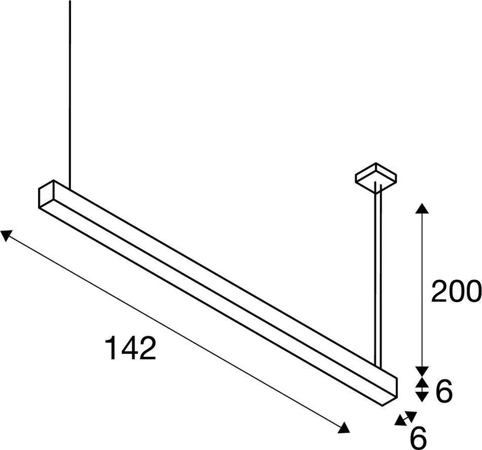 SLV 1001309 Q-LINE Modern Led Függesztett Lámpa LED IP20