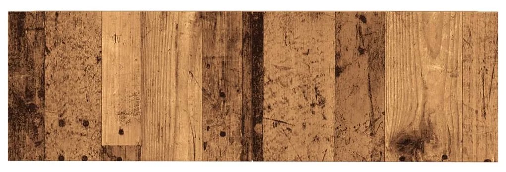 2 db antik fa színű falra szerelhető TV-szekrény 100x30x30 cm