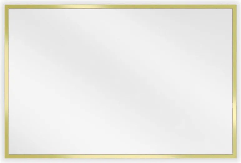 Mexen Loft téglalap alakú fürdőszobai tükör 60 x 40 cm, arany keret - 9852-060-040-000-50