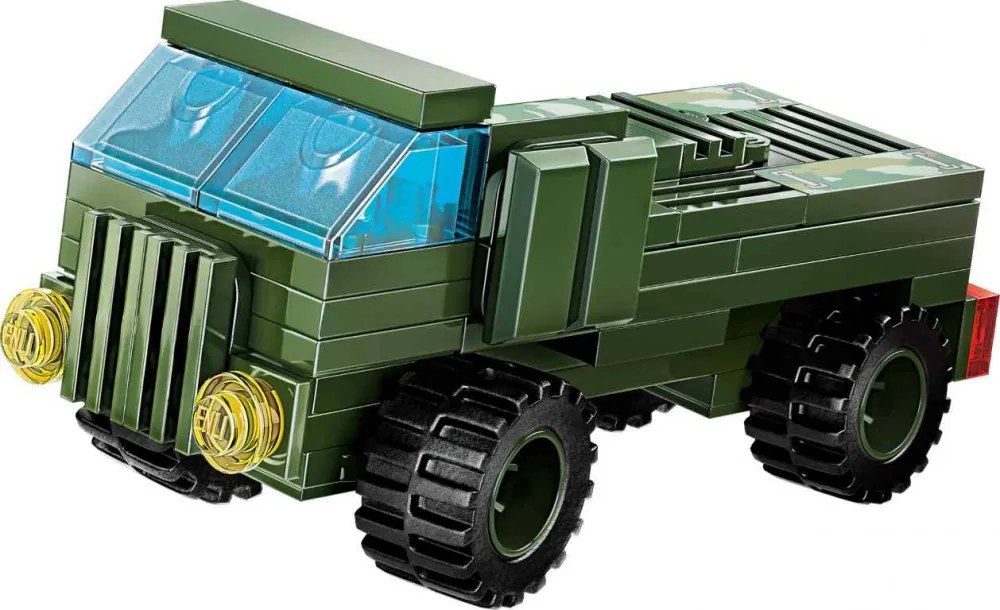 QMAN® 42301 | lego-kompatibilis építőjáték | 642 db építőkocka | 8-az-1-ben Háborús tank kerekeken