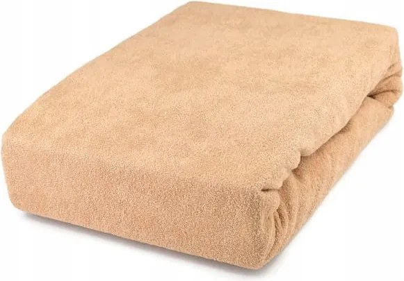 Frottír Gumis lepedő 180x200 Bézs