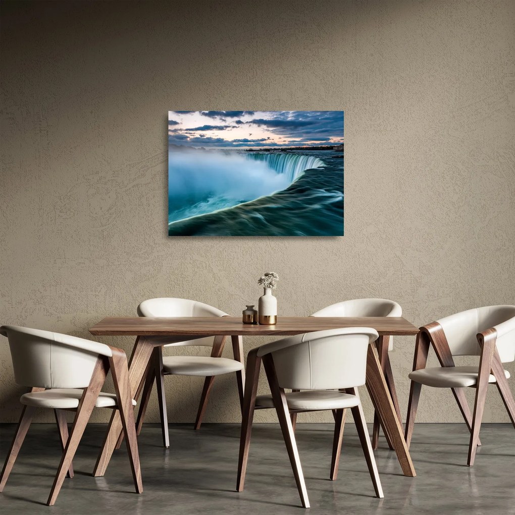 Vízesések képe (üvegen) (70x50 cm)