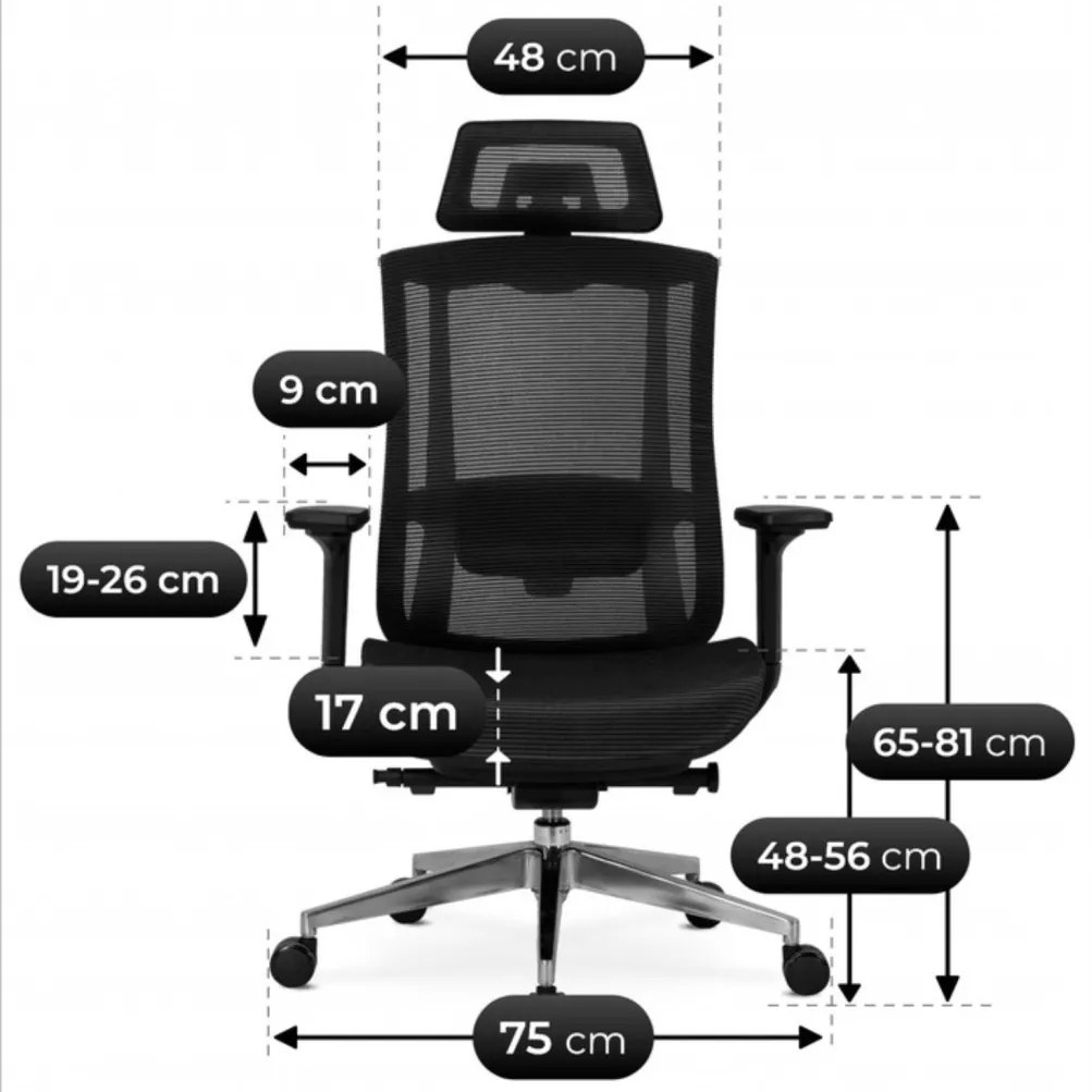 Irodai Forgószék Fekete Színben. DYLAN