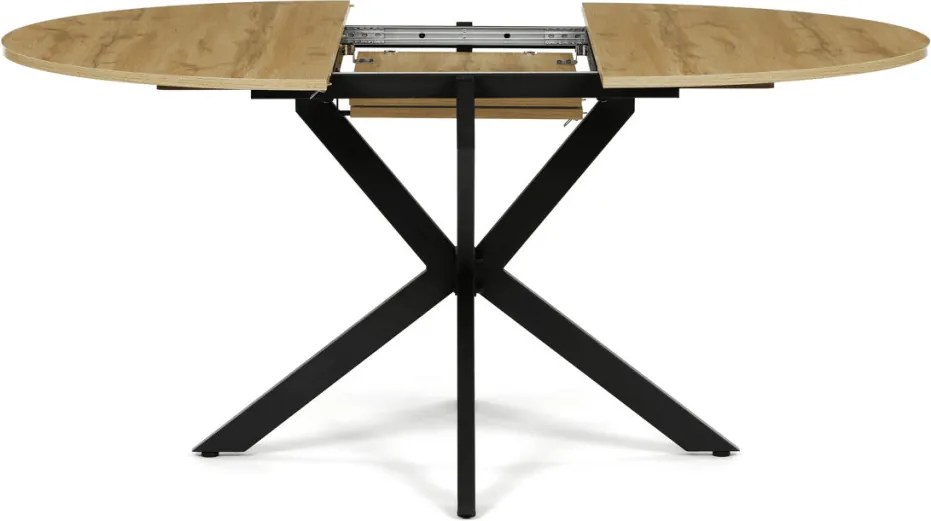 Étkezőasztal bővíthető 120–160 × 120 cm melamin tölgy OAK