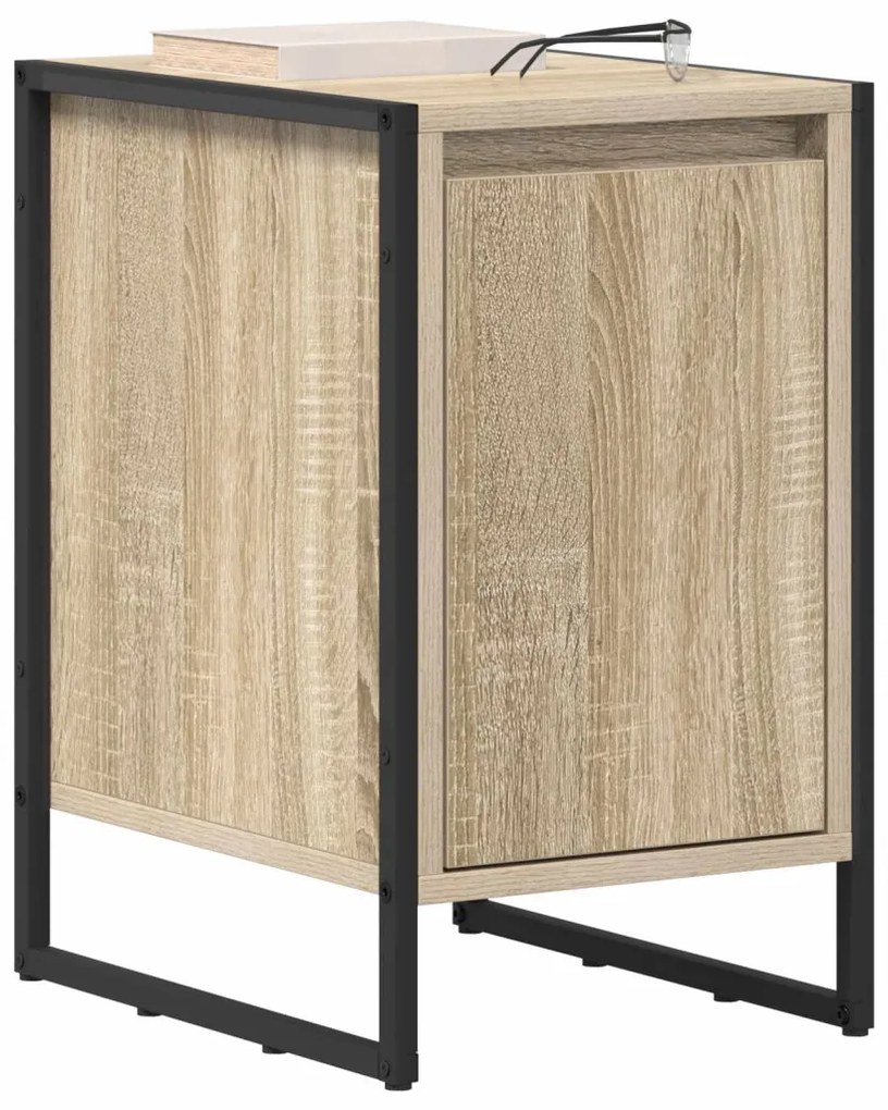 vidaXL Éjjeli asztal 2 pcs Sonoma 39,5 x 30 x 50 cm Faanyag