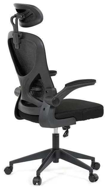 Irodai forgószék hintamechanikával, fekete kárpittal. KA-K2021 BK