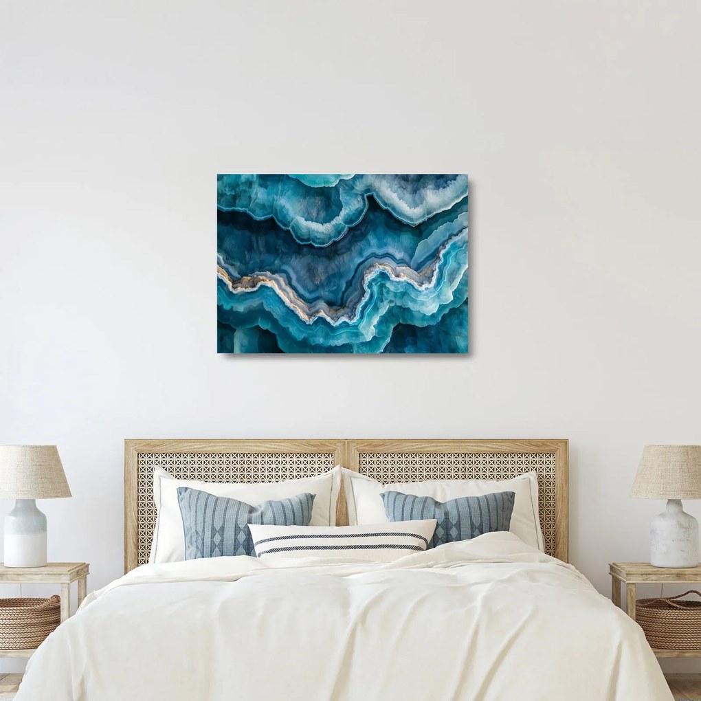 Üveg kép - Akvamarin részlet (70x50 cm)