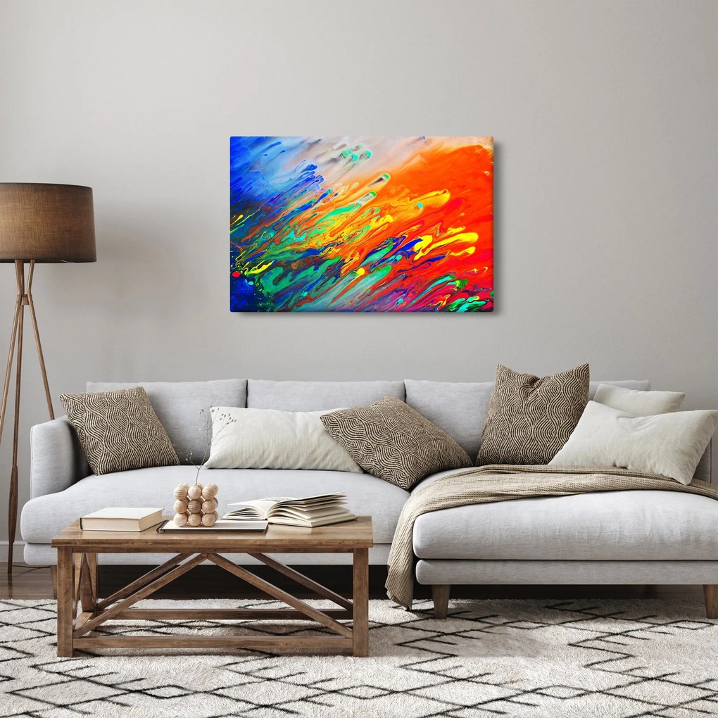 Kép - Színes absztrakció (90x60 cm)