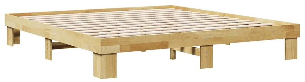 tömör tölgyfa ágykeret matrac nélkül 180 x 200 cm