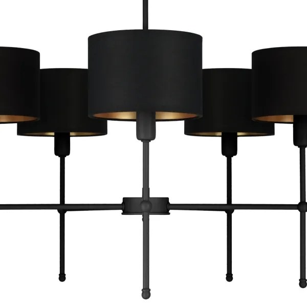 MADELA rúdon szerelt csillár 5xE14/40W/230V fekete