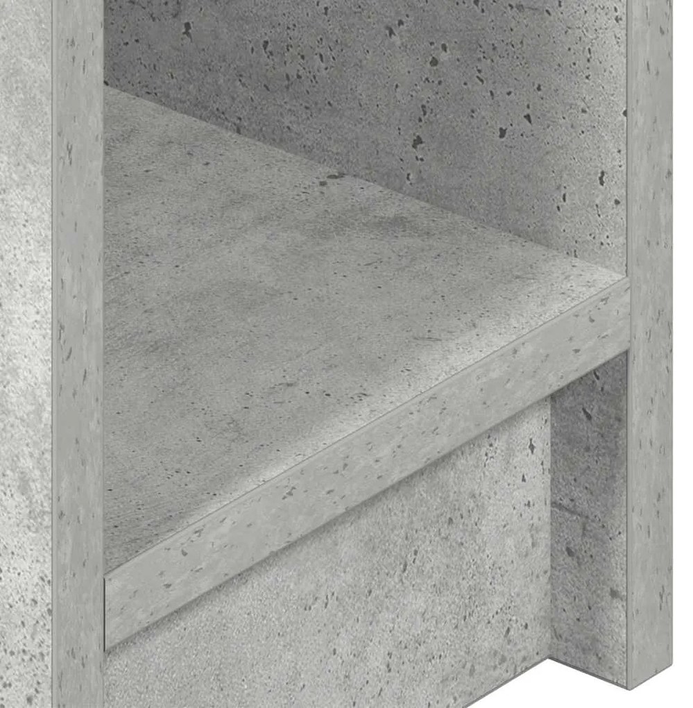 2 db betonszürke éjjeliszekrény fiókkal 20 x 36 x 60 cm