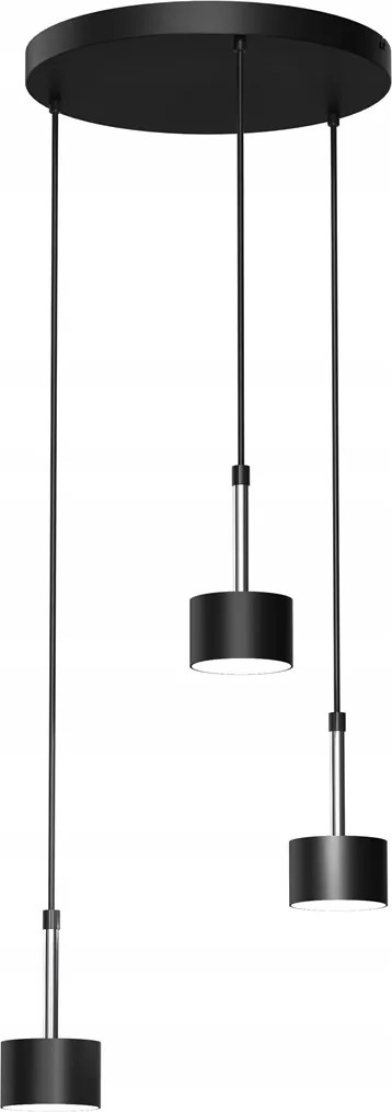 Mennyezeti függeszték lámpa fekete/ezüst Arena Black/silver 3xGX53