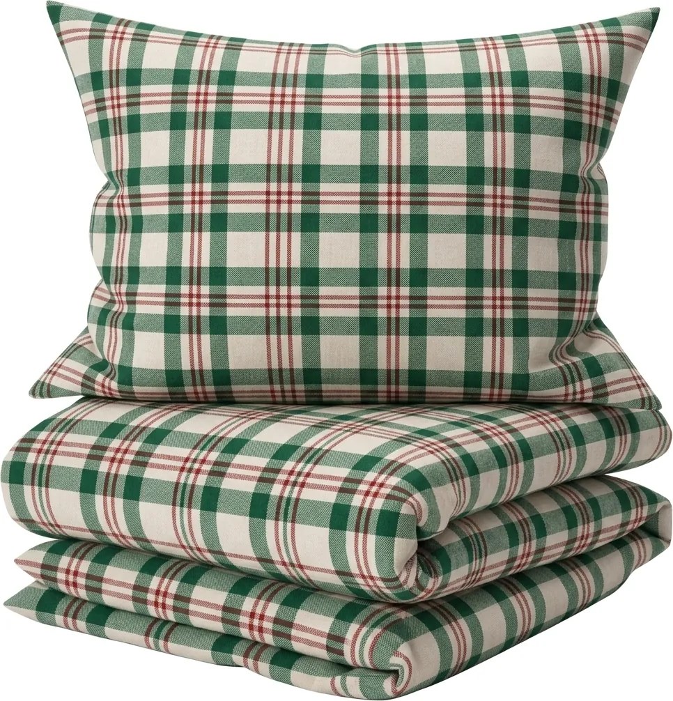 Pamut ágynemű WINTER PLAID színes hotelzsebbel Ágyneműhuzat mérete: 70 x 90 cm | 140 x 200 cm