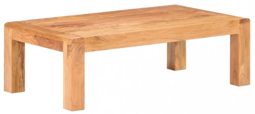 tömör akácfa dohányzóasztal mézszínű felülettel 110x60x35 cm