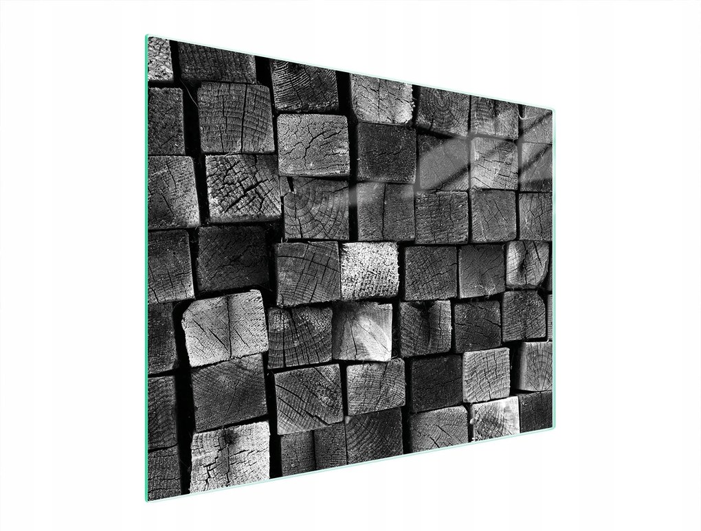 Üveg Vágódeszka 52x40 Fa Edzett Üveg