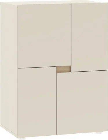 Szekrény 4 ajtós kivitelben, 60 cm méretben LENS