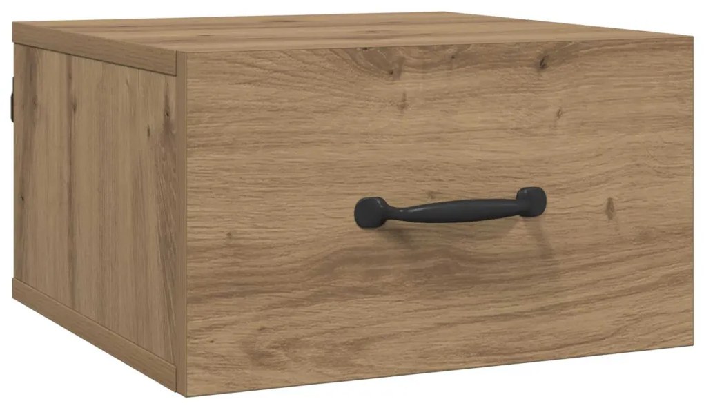 vidaXL Éjjeliszekrény fiókkal Művészi tölgy 35 x 35 x 20 cm Faanyag