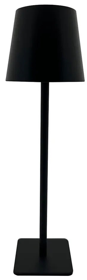 LED érintős asztali lámpa, állítható fényerő, 5W, 5V USB, 1200 mAh, fekete