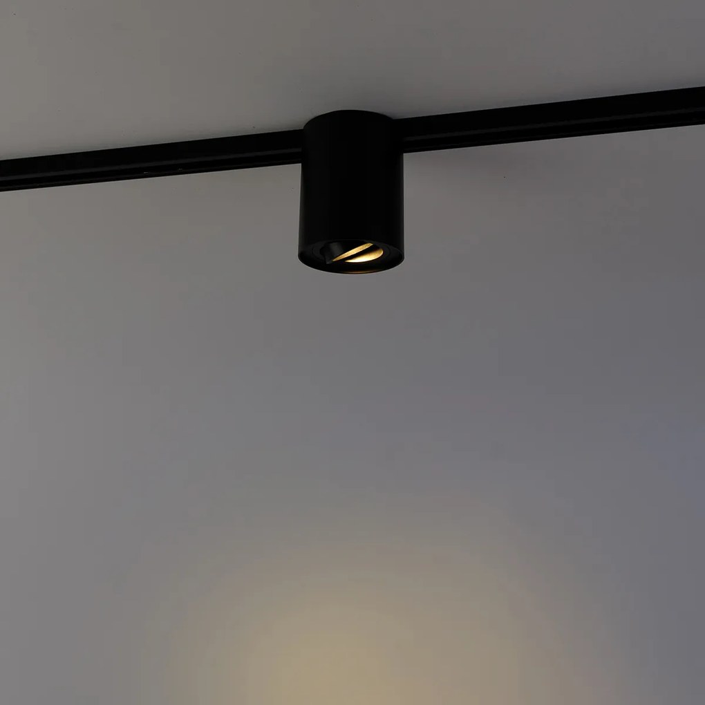Modern 1 fázisú sínrendszer spotlámpa fekete - Rondoo Up