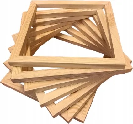 Blejtram szövőszék keret 30 x 20cm fixen összeszerelt tűzőkapcsokkal,,V"+ ragasztó