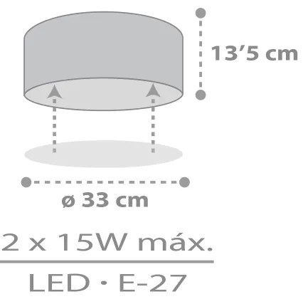 Dalber 42006E - Gyerek mennyezeti lámpa COLOR LIGHT 2xE27/15W/230V fehér