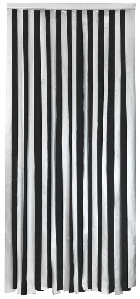 Fekete-ezüstszínű termo függöny ajtóra 90x200 cm – Maximex