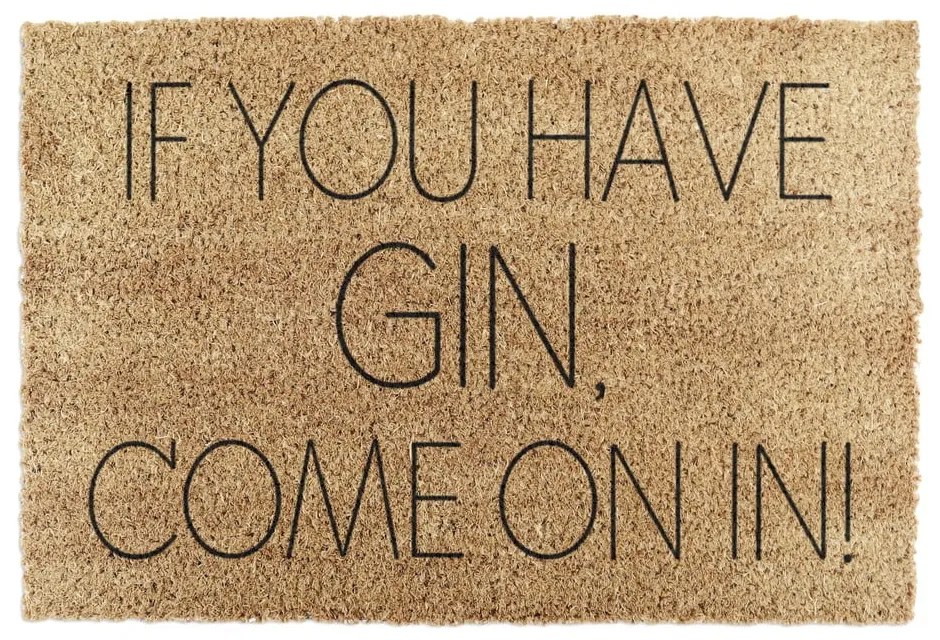 Kókuszrost lábtörlő 40x60 cm If You Have Gin – Artsy Doormats