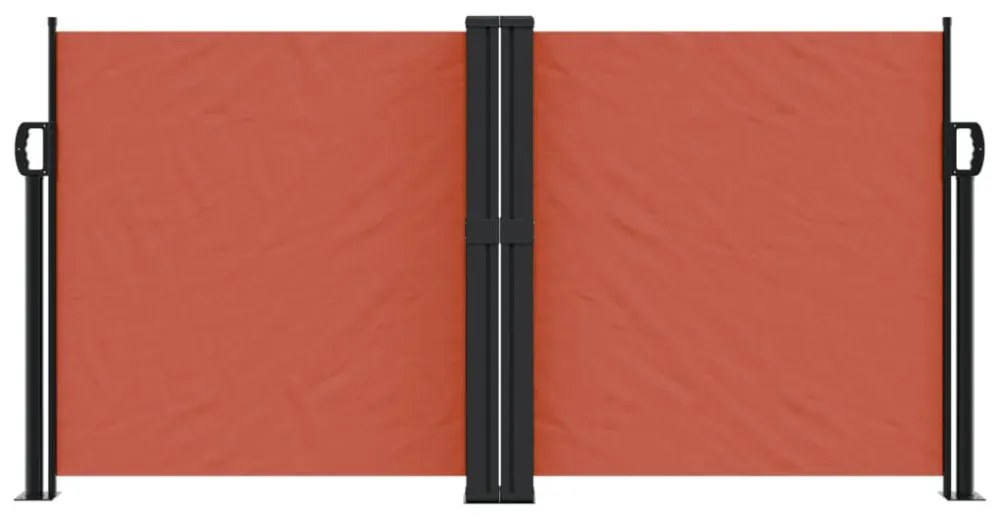 terrakotta behúzható oldalsó napellenző 120 x 1200 cm
