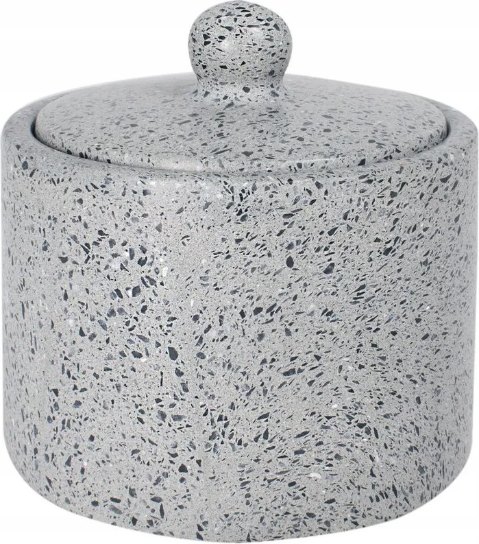 Kozmetikai tároló doboz Q-bath terrazzo szürke