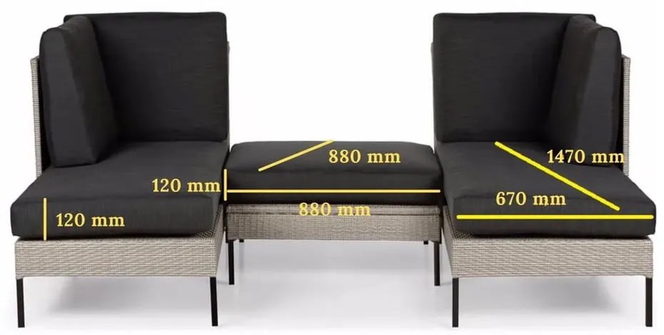 Orkanger bézs kerti kanapé akácfából - Bonami Selection