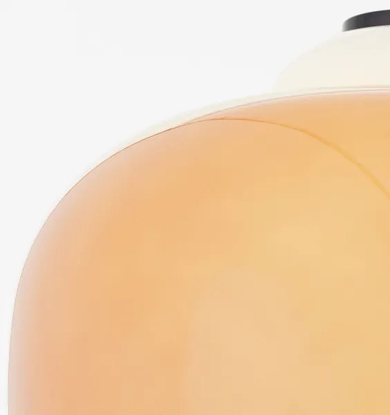 Brilliant - Zsinóros csillár BLOP 1xE27/60W/230V narancssárga