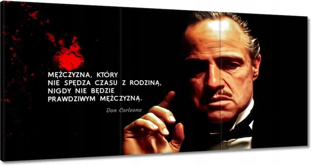 Festmények 120x60 Don Vito Corleone God Fat